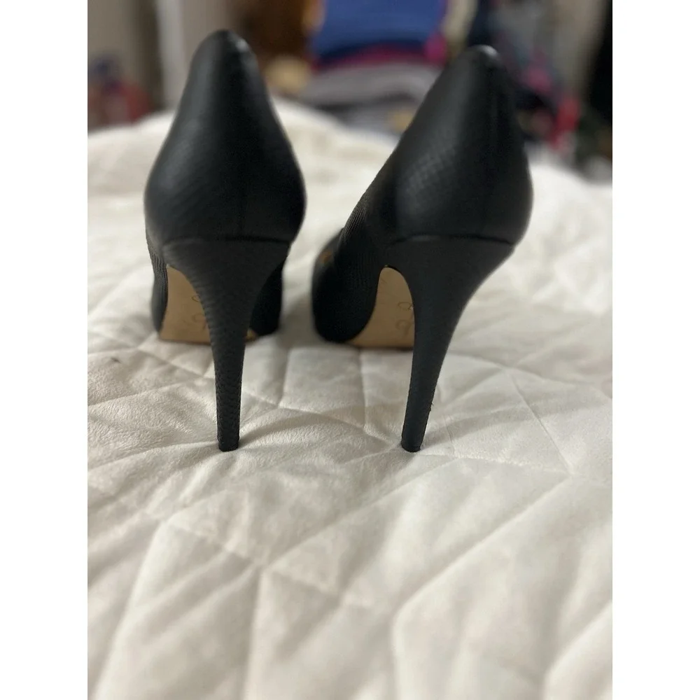 Jessica Simpson Parisah Platform Pump‎ Snake Print Black 8.5